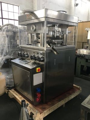 High Speed Rotary Tablet Press with 57 Stations 410400 PCS/H Capacity and Automatic Lubrication System ผู้ผลิต