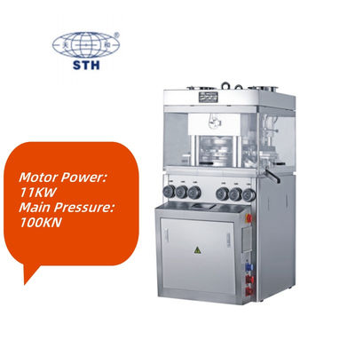 GZP55 High Speed Rotary Tablet Press Machine with 100kN Main Pressure 20kN Pre-Pressure and 396000PCS/H Production Capacity ผู้ผลิต