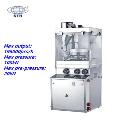50 Stations High Capacity Rotary Tablet Press with 195000 PCS/H Output and 24h Online Support ผู้ผลิต