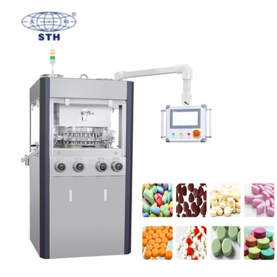 25mm Tablet Automatic Rotary Tablet Press Machine with 100kN Pressure and 40r/min Turret Speed ผู้ผลิต