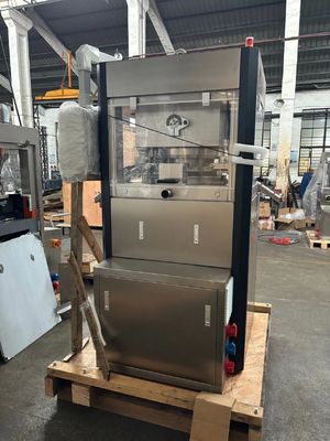 25mm Tablet Automatic Rotary Tablet Press Machine with 100kN Pressure and 40r/min Turret Speed ผู้ผลิต