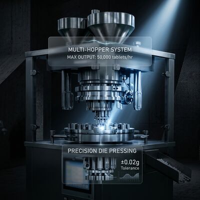 Speed Tablet Press Machine GZPK-65/71 High Output 462000 pcs/h Automatic Tablet Weight Control BB BBS Tooling ผู้ผลิต