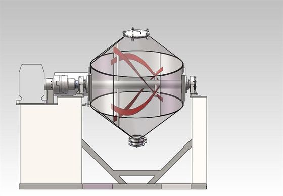 TIANHE อุตสาหกรรมอาหารเคมี Double Cone Blender เครื่องสําหรับผสมผสานผงแห้ง ผู้ผลิต